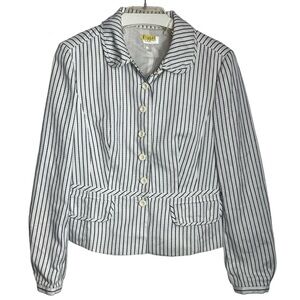 LOFT Striped Blazer/Jacket